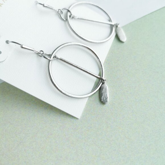 Kendra Scott Nalani Open Frame Earrings - Silver - Picture 3 of 3